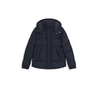 BOSS Herren H-Corbinian5 Wasserabweisende Jacke mit Logo-Aufnäher Dunkelblau 48