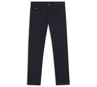 BOSS Delaware Slim-Fit Hose aus elastischem Baumwoll-Satin - Style H-Delaware5, 50539293 Dunkelblau 32/32