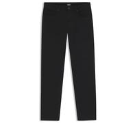 BOSS Herren H-Delaware5 Delaware Slim-Fit Hose aus elastischem Baumwoll-Twill Schwarz001 38/34