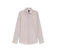 BOSS Slim-Fit Hemd aus bedrucktem Baumwoll-Twill - Style H-HANK-kent-C1-214, 50545256 Beige 40