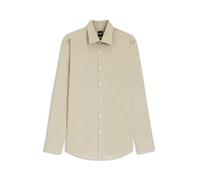 BOSS Slim Fit Businesshemd aus Baumwoll-Mix Modell 'H-HANK-KENT' in Beige, Größe 41