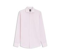 BOSS Gestreiftes Slim-Fit Hemd aus Baumwoll-Twill - Style H-HANK-SP-B1-C1-261, 50555977 Hellrosa 41