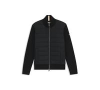 BOSS Herren H-Hernesto Jacke aus verschiedenen Materialien mit wattierter Vorderseite Schwarz001 XXL