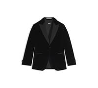 BOSS Slim-Fit Smoking-Jackett aus Baumwoll-Samt - Style H-Hutson-Tux-254, 50551552 Schwarz 54