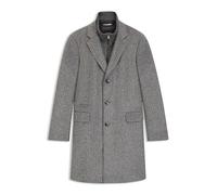 BOSS Slim-Fit Mantel mit herausnehmbarem Innen-Layer - Style H-Hyde-J-Bib-Pad-254, 50551612 Silber 48