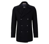 BOSS Herren H-Hyde-Pcoat-234 Zweireihiger Mantel aus Woll-Mix Dunkelblau 52