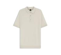 BOSS Herren H-Iannotti Regular-Fit Strick-Poloshirt aus Baumwoll-Mix Weiß M
