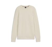 BOSS Pullover aus Baumwolle mit verschiedenen Strukturen - Style H-Imberto, 50545283 Natur M