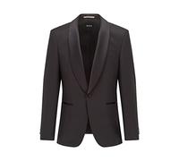 BOSS Regular-Fit Smoking-Jackett aus Schurwoll-Serge - Style H-Jeckson-Tux-S-B1, 50469185 Schwarz 54