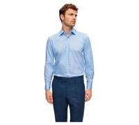 BOSS Herren H-JOE-C1-214 Regular-Fit Hemd aus bügelleichter Baumwoll-Popeline Hellblau 44