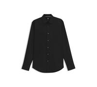 BOSS Herren H-JOE-C1-214 Regular-Fit Hemd aus bügelleichter Baumwoll-Popeline Schwarz001 44