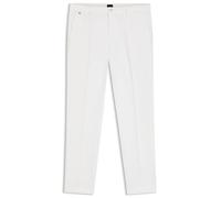 BOSS Modern-Fit Hose aus elastischer Baumwoll-Gabardine - Style H-Kane1, 50543304 Weiß 36/32