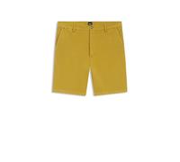 BOSS Herren H-Kane1-Shorts Modern-Fit Shorts aus Stretch-Baumwolle Gold 32