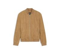 BOSS Herren H-Muller Regular-Fit Jacke aus Veloursleder Beige 50