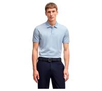 BOSS Herren H-Parlay 432 Fein gemustertes Poloshirt aus merzerisierter Baumwolle Hellblau M