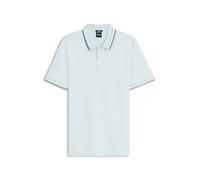 BOSS Herren H-Phillipson 195 Slim-Fit Poloshirt aus merzerisierter Baumwolle Hellblau XXL