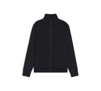 BOSS Herren H-Shepherd 100 Piqué-Sweatshirt aus merzerisierter Stretch-Baumwolle mit Reißverschluss Dunkelblau S