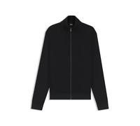 BOSS Herren H-Shepherd 100 Piqué-Sweatshirt aus merzerisierter Stretch-Baumwolle mit Reißverschluss Dunkelblau XL
