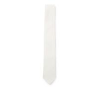 BOSS Krawatte aus Leinen-Seiden-Mix mit Jacquard-Struktur - Style H-TIE CM 7.5 ONE, 50561619 Weiß ONESI