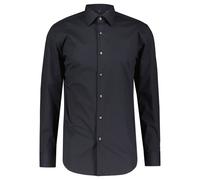 BOSS Herren H-HANK-C1-214 Slim-Fit Hemd aus elastischer Baumwoll-Popeline mit bügelleichtem Finish Schwarz001 39