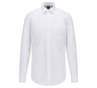 BOSS Herren Hemd H-HANK-KENT-C1-214 Slim Fit Langarm, weiss, Gr. 39