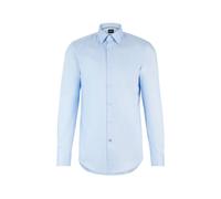 Hugo Boss Hemd Hank Slim Fit Kent – bügelleichte Baumwoll-Popeline – Hellblau XL