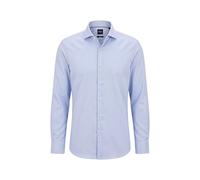 BOSS BOSS ONE Slim-Fit Hemd aus knitterfreier Oxford-Baumwolle - Style H-HANK-SP-B1-C1-263, 50567316 Hellblau 44