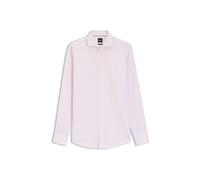 BOSS Gestreiftes Slim-Fit Hemd aus Baumwoll-Twill - Style H-HANK-SP-B1-C1-261, 50555977 Hellrosa 41