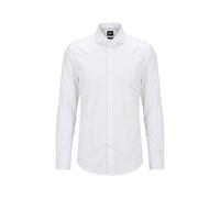 BOSS Herren Hemd H-HANK Slim Fit, weiss, Gr. 44