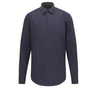 BOSS Regular Fit Hemd navy, Gemustert