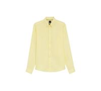 BOSS Herren Hemd H-LIAM Regular Fit, gelb, Gr. L