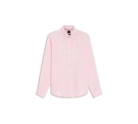 Leinenhemd BOSS "LIAM", Herren, Gr. L, N-Gr, open pink690, Web, Obermaterial: 100% Leinen, unifarben, regular fit normal, 1-Knopf-Manschette, Hemden, 100% Leinen mit Button-Down-Kragen, regular fit (2