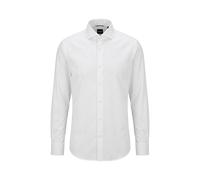 Boss Hank Spread Langarmhemd 43 White