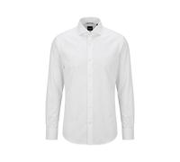 Boss Hank Spread Langarmhemd 45 White