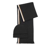 Boss Herren Henzo Geschenk-Set mit Schal und Mütze, Grau
