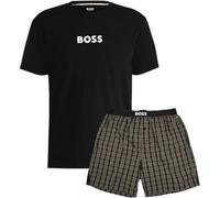 BOSS Herren Homewear Loungewear Pyjama Shorty Schlafanzug Easy Short Set
