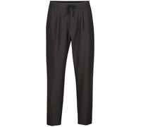 BOSS Green Relaxed Fit Bundfaltenhose mit elastischem Bund in Black, Größe 46