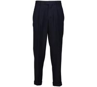 BOSS Regular-Fit Hose aus wasserabweisender Schurwolle - Style L-Peet-Pleat-241, 50545399 Dunkelblau 52