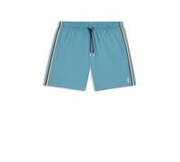 BOSS Badeshorts mit Signature-Streifen und Logo - Style Iconic, 50491594 Hellblau XXL