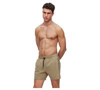 BOSS Herren Iconic Badeshorts mit Signature-Streifen und Logo Hellgrün S