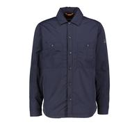 Langarmhemd BOSS ORANGE "Locky", Herren, Gr. M, N-Gr, blau (dunkelblau404), Web, Obermaterial: 100% Polyamid. Futter: 100% Polyester. Wattierung: 100% Polyester, unifarben, casual, oversize hüftbedeck