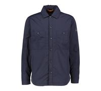 Langarmhemd BOSS ORANGE "Locky", Herren, Gr. XL, N-Gr, blau (dunkelblau404), Web, Obermaterial: 100% Polyamid. Futter: 100% Polyester. Wattierung: 100% Polyester, unifarben, casual, oversize hüftbedec