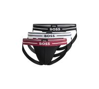 BOSS Herren Jockstrap 3P Bold Dreier-Pack Jockstraps aus Stretch-Baumwolle mit Logo-Bund