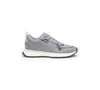 BOSS Sneakers aus verschiedenen Materialien mit Mesh und Logos - Style Jonah_Runn_meth, 50513195 Grau 43