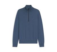 BOSS Herren Kanobix S Pullover aus Baumwolle und Kaschmir mit Troyerkragen