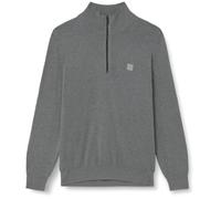 BOSS Herren Kanobix S Pullover aus Baumwolle und Kaschmir mit Troyerkragen