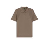 BOSS Herren KN Momentum-Lite PS Strick-Poloshirt aus Baumwoll-Mix mit Bodymapping-Struktur