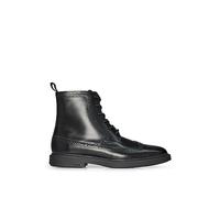 BOSS Herren Larry Halb Boots aus gebürstetem Leder mit Budapester-Details