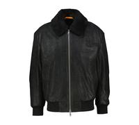 BOSS Herren Lederblouson JONIER, schwarz, Gr. 50