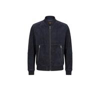 BOSS Herren Lederjacke JONORVE, marine, Gr. 50